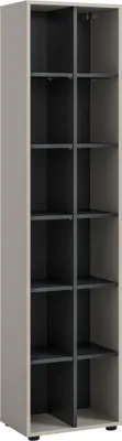 Produktbild von Stauraumvitrine >Noida< in kaschmir - 192x45x35cm (BxHxT)