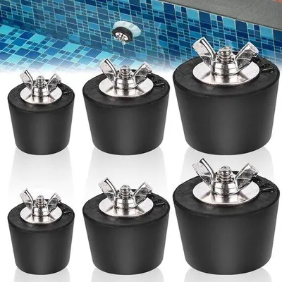 Produktbild von Schwimmbad-Winterstöpsel 32-51mm Gummi Edelstahl