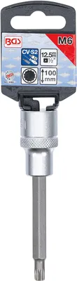 Produktbild von BGS 4360 Bit-Einsatz 12,5 (1/2), Innenvielzahn, 100 mm lang, M6