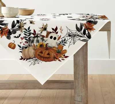 Halloween Tischdecke Geister Kürbisse 100x100 cm