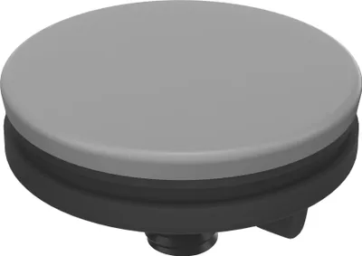 Produktbild von QUADRON Blindstopfen Ø 44 mm, Waschbecken Loch Abdeckung, Farbe: Grau, Küchenspüle Wasserhahn Loch Platte Stopper Abdeckung Badezimmer