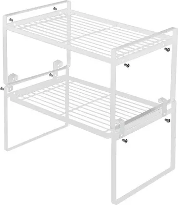 Produktbild von Küchenregal Set, weiß, Organizer, Servierbrett, Schrank