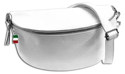 Image de Florence Sac en cuir Sac banane blanc OTF825W