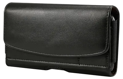Produktbild von Vintage Gürteltasche mit Clip und Schlaufe Smartphones Größe XXL – Schwarz