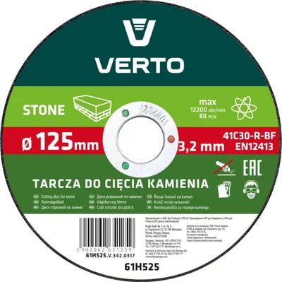 Immagine prodotto di Disco da taglio Verto Disco da smerigliatura per pietra diametro 125 mm