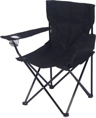 Produktbild von Das zusammenklappbare Angel- und Campingstuhl - Farbe Schwarz
