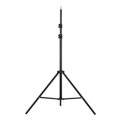 Produktbild von Verstellbares Metallstativ Lichtständer Max. Höhe 1.6M/5.2ft mit 1/4 Zoll Schraube für Fotografie Studio LED Video Licht Umbrella Ring Licht