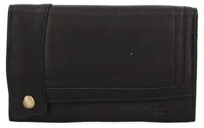 Produktbild von Herrengeldbörse Hill Burry Schwarz Echtleder mit Magnetverschluss Black B UNICA 18x11x4 cm HILB-51126-NERO