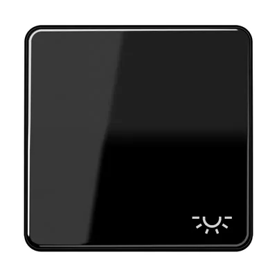 Zdjęcie produktu dla Jung CD590LSW Przełącznik dwubiegunowy z symbolem „światło”, czarny