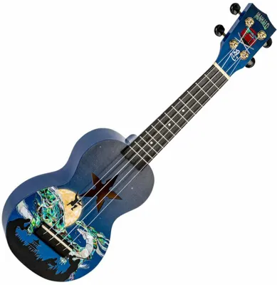 Imagen del producto de Mahalo MA1NJ, serie de ukeleles soprano "Ninja"