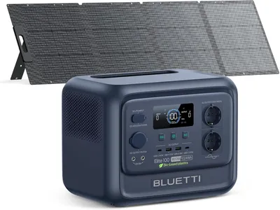 Image de Centrale électrique portable BLUETTI Elite 100 V2 avec panneau solaire 350 W, générateur solaire LiFePO4 1024 Wh pour les urgences, les camping-cars, le camping
