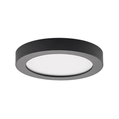 Produktbild von Prios LED-Deckenleuchte Edwina, schwarz, 25 cm, CCT, IP44