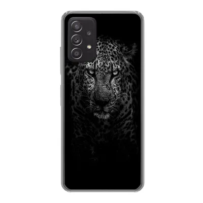 Produktbild von MuchoWow® Handyhülle Schutzhülle Hülle für Samsung Galaxy A53 5G Leopard - Schwarz - Weiß Silikon Softcase Handy Hülle - Schutzabdeckung