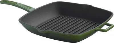 Produktbild von LAVA Metall-Grillpfanne 28 x 28 cm mit Deckel Gusseisen Grün LVPGT2828K3G