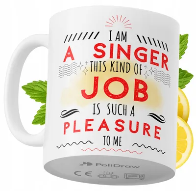 Produktbild von Lustige Kaffeetasse mit witzigem Textdesign für Sängerinnen und Sänger - ideal für Geburtstage, Namenstage, Feiertage und besondere Anlässe. Hochwertige Tasse für Zuhause, Büro und Arbeit. Farbe: Weiß, 330 ml.