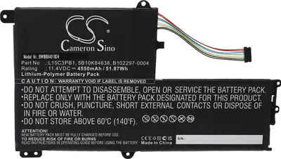 Produktbild von vhbw Akku Ersatz für Lenovo L15M3PB0, L15C3PB1, B102297-0004, 5B10K84638 für Notebook (4550 mAh, 11,4 V, Li-Polymer)