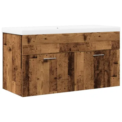 Immagine prodotto di vidaXL Mobiletto con lavabo incorporato in legno vecchio