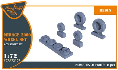 Produktbild von Clear Prop Accessories CPA72107 - 1:72 Mirage-2000 wheel set for Modelsvit, Dream Model kits - Neu