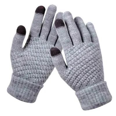 Produktbild von Touchscreen-Winterhandschuhe Aus Wolle Für Das Telefon