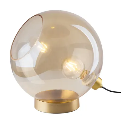 Produktbild von Nino Leuchten Tischlampe Tischleuchte 30 cm Glaskugel 52350123 amber