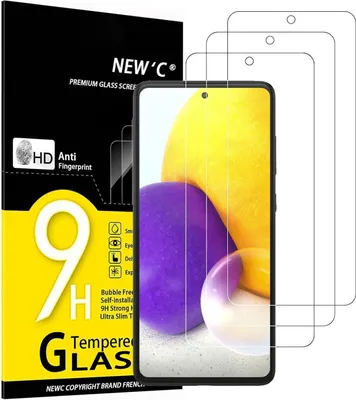 Produktbild von Panzer Schutz Glas Samsung Galaxy A72/A72 5G 3 Stück 9H Härte 0.33mm Ultra-klar