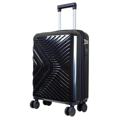 Produktbild von Hartschalenkoffer Bergamo Handgepäck 36L 55cm Kabinenkoffer mit 4 Rollen ABS/Polycarbonat schwarz