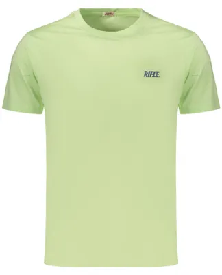 Produktbild von Grünes Herren Kurzarm T-Shirt mit Rundhals und stylischem Logo-Druck