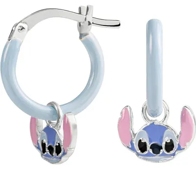 Obrázok produktu pre Náušnice s príveskom Disney Stitch zo striebra