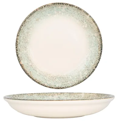 Obrázek produktu pro Hluboký talíř Kütahya Porselen – Rust Green – porcelán – 21 cm (700 ml)