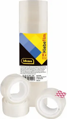 Obrázok produktu pre Idena lepiaca fólia transparentná 8 roliek 19 mm 10 m 21403186005