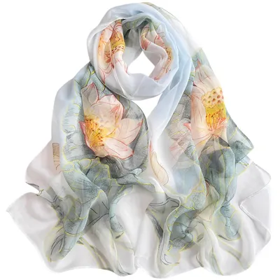 Immagine prodotto di Sciarpa da donna in chiffon georgette, 60 cm x 60 cm, colorata