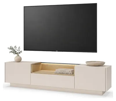 Produktbild von Kakaha - TV-Ständer, 176x40x43h cm Beige, eine Schublade