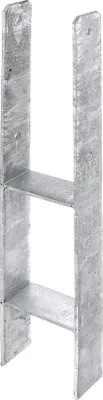 Produktbild von Alberts H-Pfostenträger | feuerverzinkt | lichte Breite 111 mm | Gesamthöhe 600 mm | Materialstärke 6 mm
