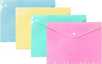 Zdjęcie produktu dla Teczka koperta A4 PP zawieszana pastel (10szt) - Biurfol