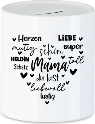 Produktbild von Mama Spardose Muttertag Beste Mama der Welt Geschenk Dankesagen