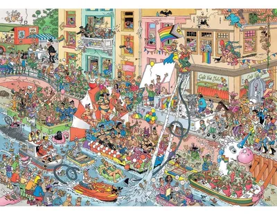 Immagine prodotto di Jan van Haasteren, Celebrate Pride, Puzzle da 1000 pezzi