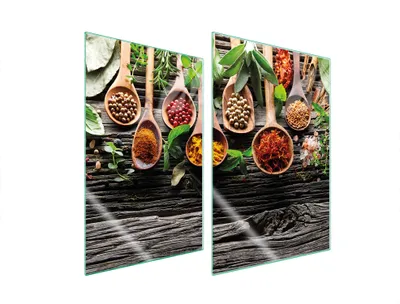 Produktbild von Glasschutzplatte Für Küche 2X35X52 Gewürze