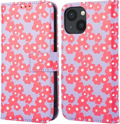 Produktbild von imoshion Design Klapphülle iPhone 13 - Dusty Rose Blossoms