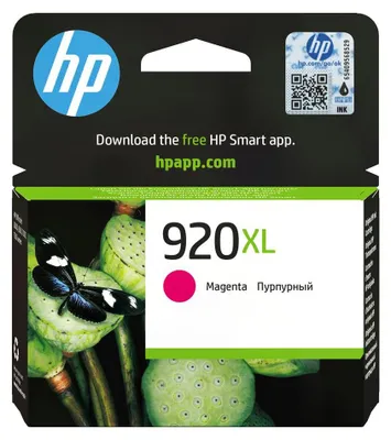 Obrázok produktu pre HP Purpurová originálna atramentová kazeta s vysokou výťažnosťou 920XL, Purpurová, Atrament na pigmentovej báze, 1 kusov, 700 strany