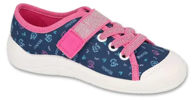 Produktbild von Mädchen Canvas-Sneaker Befado 351Y021 Blau, Klettverschluss