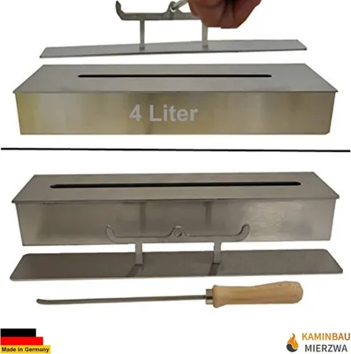 Produktbild von 4 Liter Ethanolbrenner aus Edelstahl für Gel und Ethanolkamine