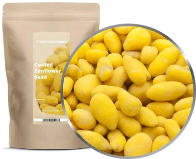 Produktbild von CrackersCompany Sonnenblumenkerne mit Kurkuma (Coated Sunflower Seed), ZIP-Beutel 550 g