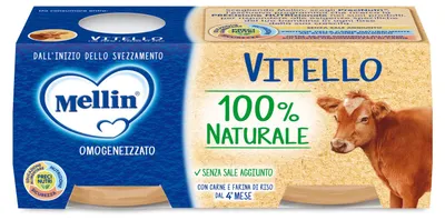 Immagine prodotto di Mellin Omogeneizzato Vitello 2 X 80 G