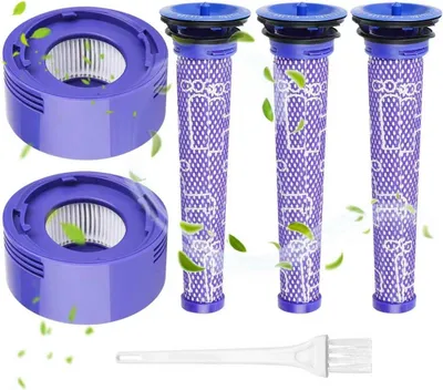 Produktbild von Waitley Filter für Dyson V7, V8 Animal und V8 Absolute Akkustaubsauger – 3 HEPA-Nachfilter & 2 Vorfilter – Ersatz für Teile #965661-01 & #967478-01