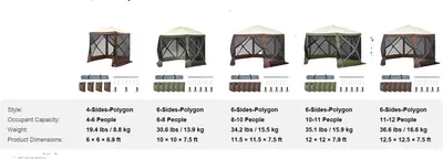 Obrázek produktu pro Stánek Gazebo, skládací konstrukce, ochrana proti UV záření, 11,5 x 11,5 ft, hnědý
