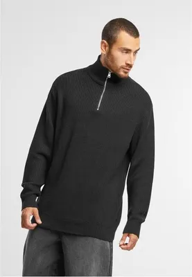 Zdjęcie produktu dla Urban Classics Rib Basic Troyer czarny - L