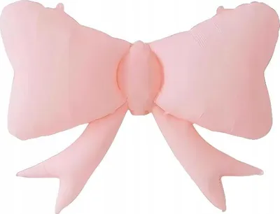 Produktbild von Rosa Pastell Schleife Folienballon Geburtstagsdeko Geschenk 80x63cm