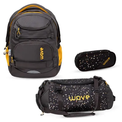 Produktbild von Wave Wave Infinity Move Schulrucksack Set 3 tlg. "Sand"
