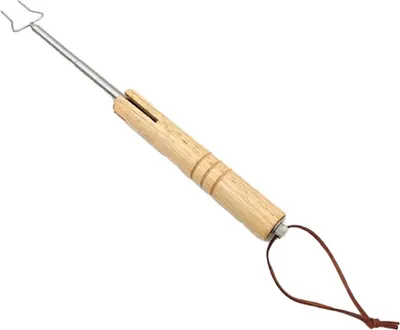 Produktbild von LANDMANN Teleskop-Grillgabel 22,5–65 cm – ausziehbare Grillgabel für sicheren Abstand zur Hitze ideal für Grill Lagerfeuer und Feuerschale