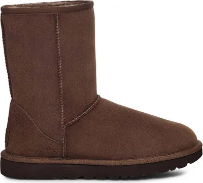 A brown UGG boot is shown against a white background.